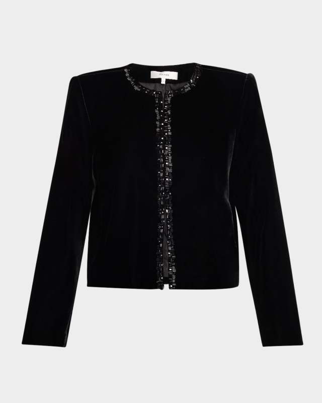 Embellished Velvet Jacket